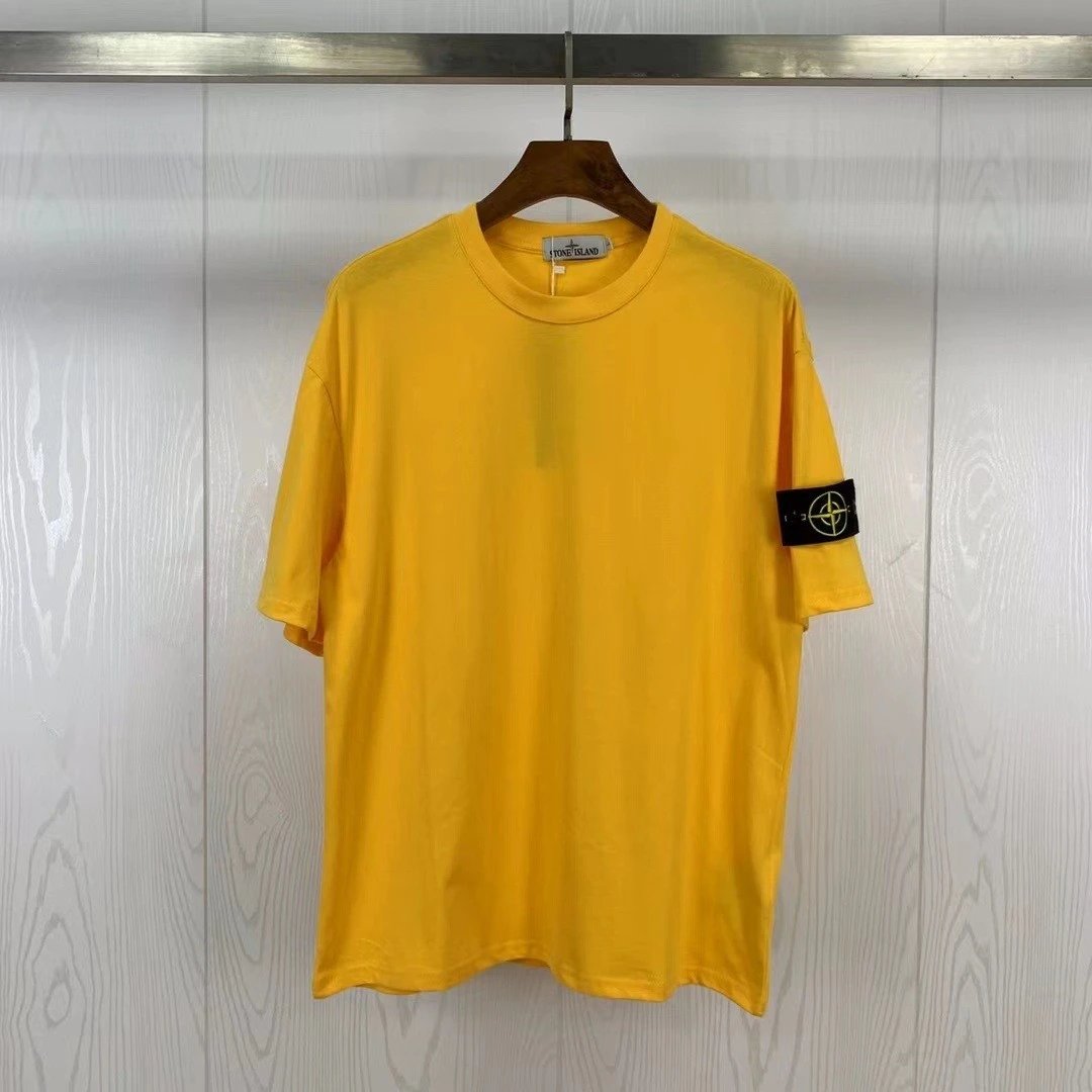 Short sleeved earthy yellow